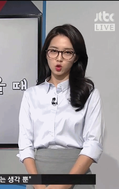 오늘자 강지영 아나운서.gif | 인스티즈