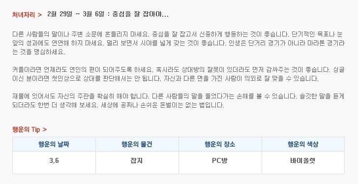 산수도인 별자리 운세 (2월 29일 ~ 3월 6일) | 인스티즈