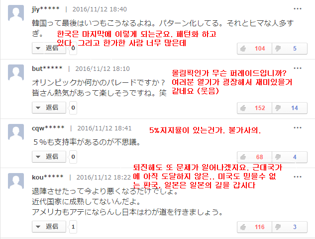 대한민국 박근혜 정권향한 100만 시위에 대한 일본 반응.jpg | 인스티즈