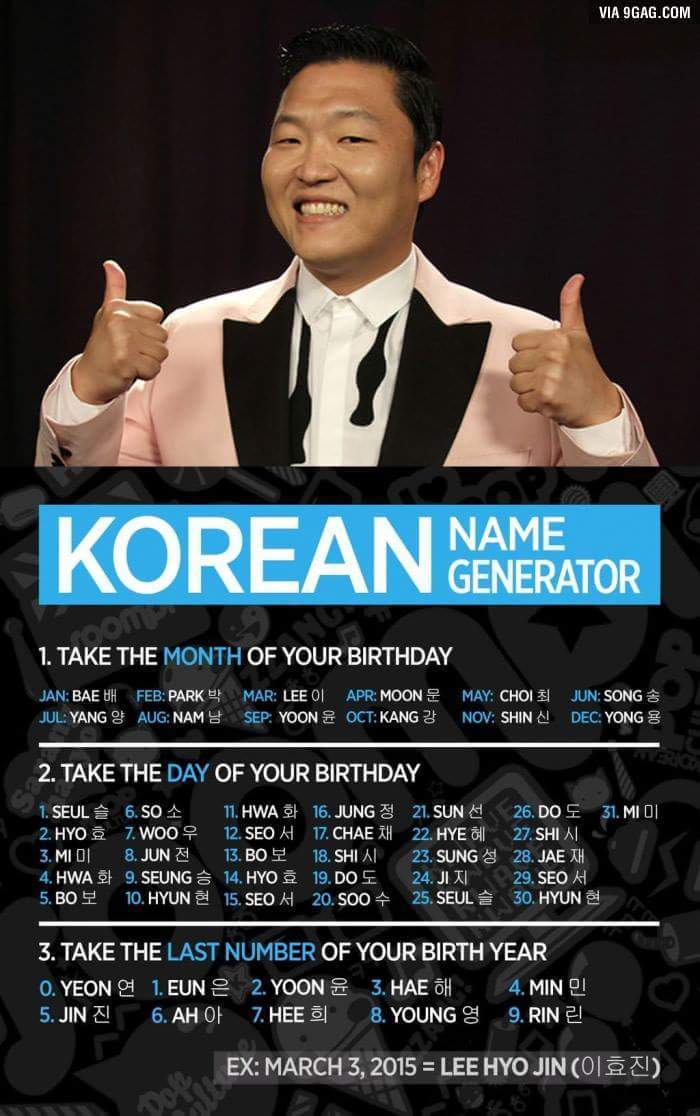 [9gag] 한국 이름 짓기 | 인스티즈
