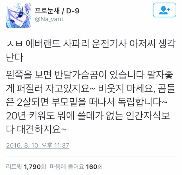 사파리 기사님의 팩트폭력 | 인스티즈