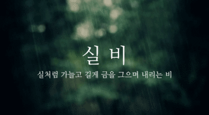  우리말로 된 예쁜 비이름 | 인스티즈