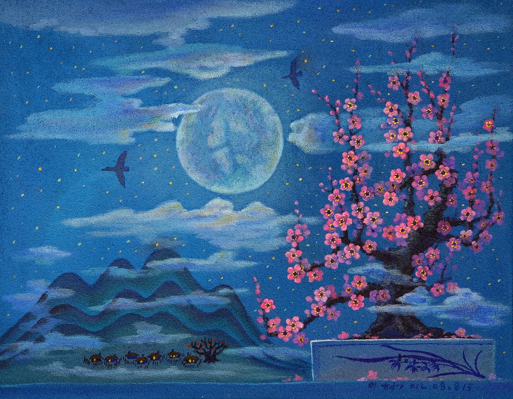 밤하늘의 별과 달을 그리는 화가 ㅎㄷㄷㄷㄷ .jpg | 인스티즈