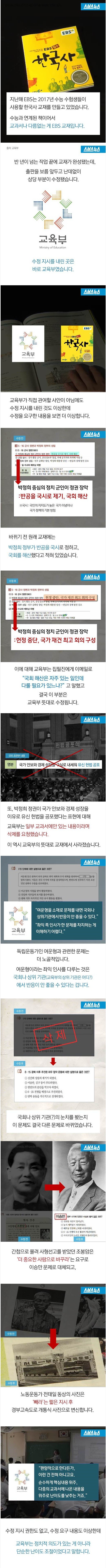 SBS 폭로 - 교육부의 EBS 한국사 문제집 수정지시 사항.jpg | 인스티즈