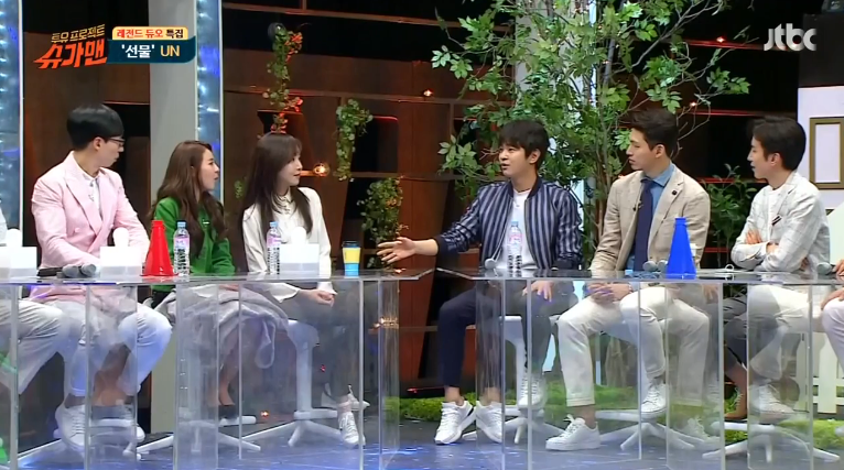 [슈가맨] 산다라박이랑 포옹씬 촬영 한후 UN김정훈이 놀란이유 -종편- | 인스티즈