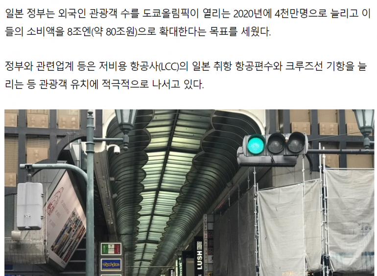 일본 정부의 외국인 관광객 목표 | 인스티즈