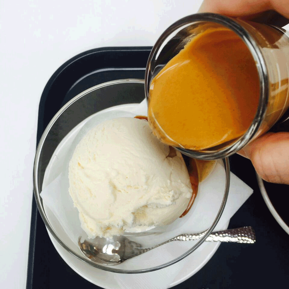 달달한 아이스크림 커피! 아포카토 커피 gifjpg | 인스티즈