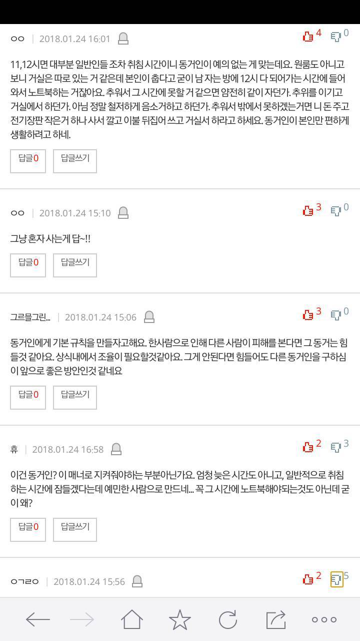 상습적으로 수면 방해하는 동거인 | 인스티즈