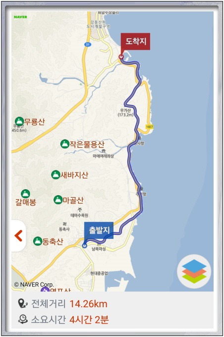 해파랑길 9코스 이미지