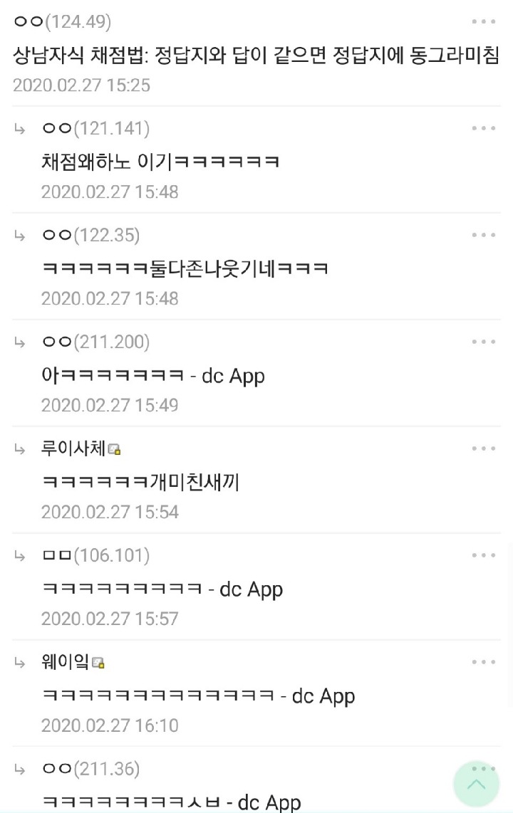 상남자식 체점법 | 인스티즈