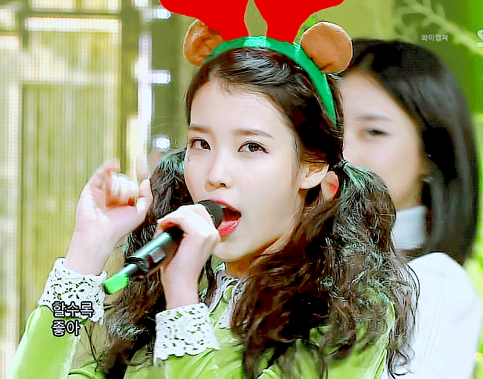 루돌프 아이유.gif | 인스티즈