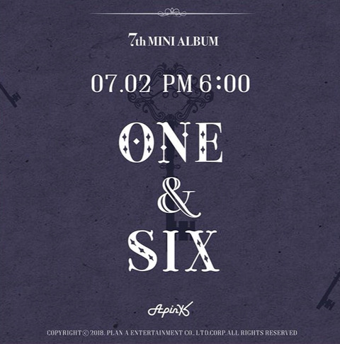 에이핑크 7번째 미니엘범 ONE & SIX 2018년 7월 2일 18시! | 인스티즈
