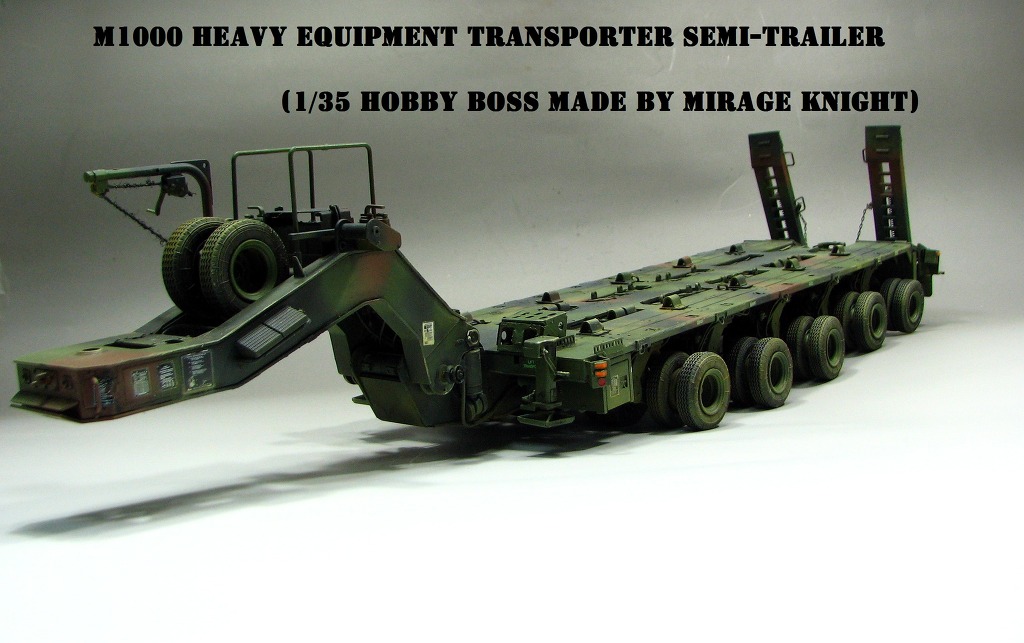 HOBBY BOSS M1070トラックトラクター & M1000重機輸送セミト